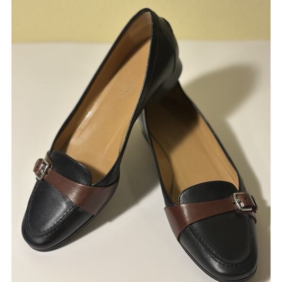 Rare Hermes Leather Kelly Buckle Loafer Women Size 37 US 6.5 Good Cond. W/ Dust - Picture 4 of 16
